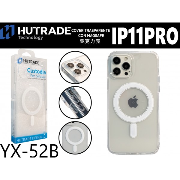 YX-52B COVER TRASPARENTE MAGSAFE IP11 PRO HUTRADE