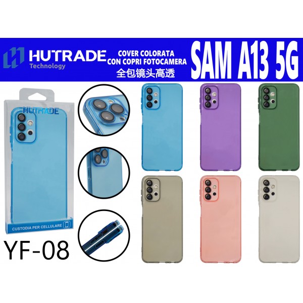 COVER COLORATA CON PROTEZIONE CAMERA SAM A13 5G