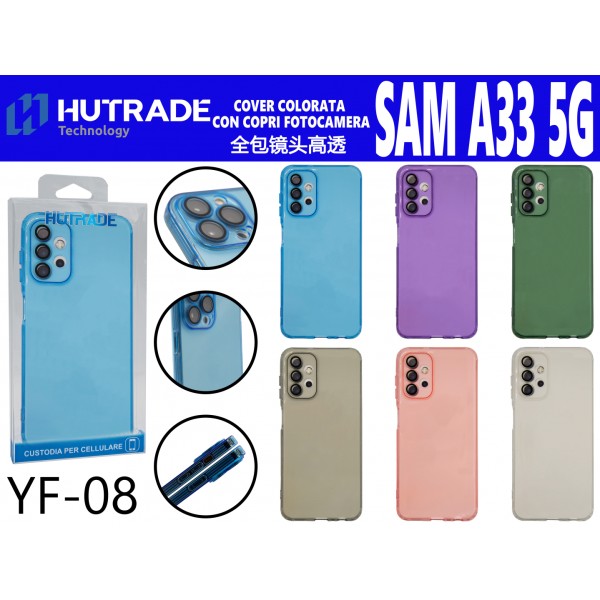 COVER COLORATA CON PROTEZIONE CAMERA SAM A33 5G