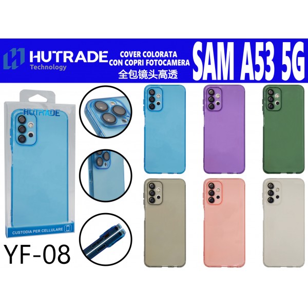 COVER COLORATA CON PROTEZIONE CAMERA SAM A53 5G