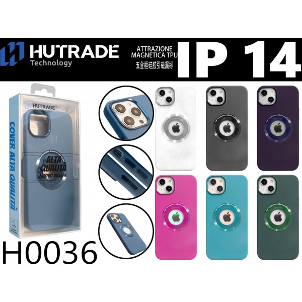 COVER COLORATA MAGSAFE LOGO IP14