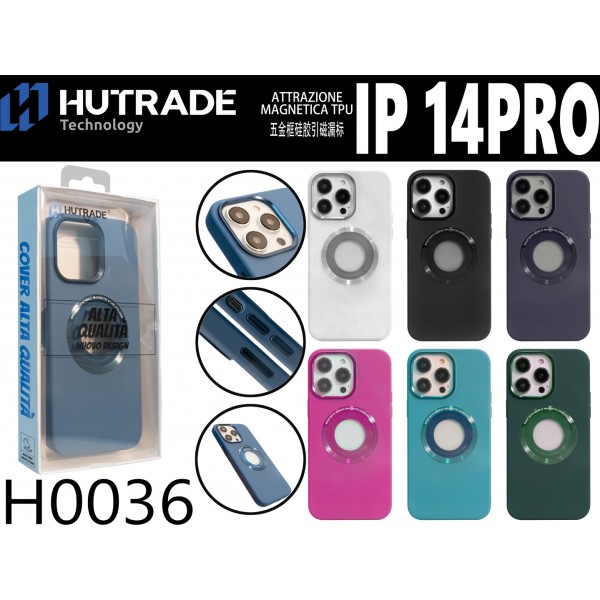 COVER COLORATA MAGSAFE LOGO IP14 PRO