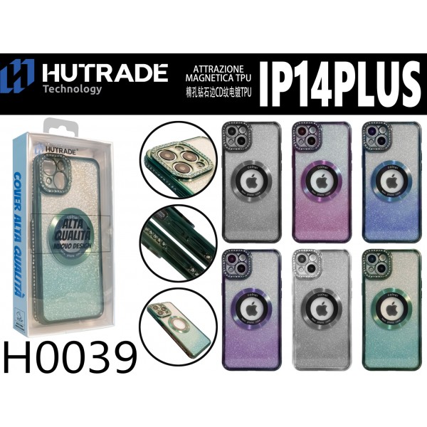 COVER BRILLANTINATA MAGSAFE LOGO IP14 PLUS