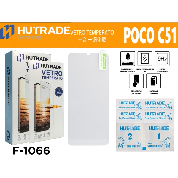 PELLICOLA DI VETRO 10IN1 XIAOMI POCO C51 HUTRADE