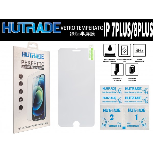 IP7PLUS/8PLUS PELLICOLA DI VETRO HUTRADE