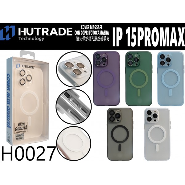 H0027 COVER OPACA A MAGSAFE CON PROTEZIONE PER FOTOCAMERA IP15PROMAX