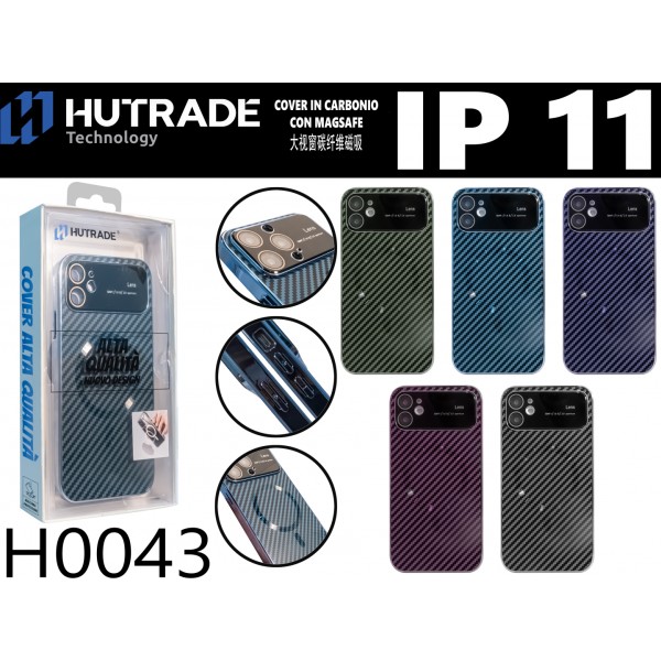 H0043 COVER CARBONIO A MAGSAFE IP11