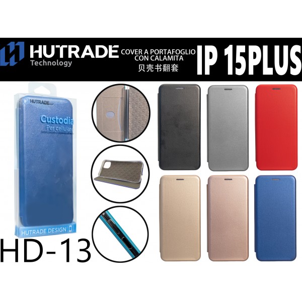 COVER A LIBRO  IP15 PLUS  HUTRADE