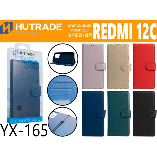 COVER A LIBRO PORTADOCUMENTI CON LACCIO XIAOMI REDMI 12C