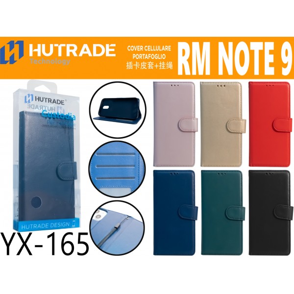 COVER A LIBRO PORTADOCUMENTI CON LACCIO XIAOMI REDMI NOTE 9