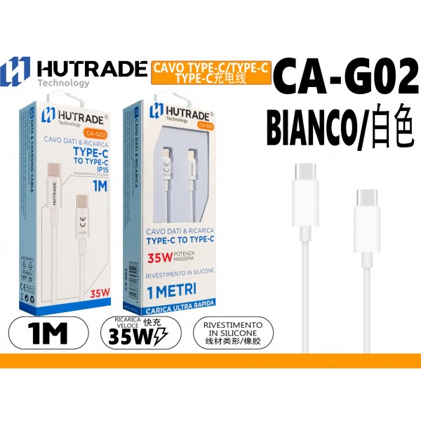 CA-G02 CAVO TYPE-C TO TYPE-C IPHONE 15 1 METRO 35W HUTRADE