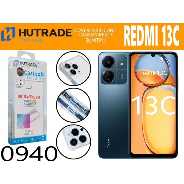 COVER TRASPARENTE ANTIURTO  REDMI 13C HUTRADE