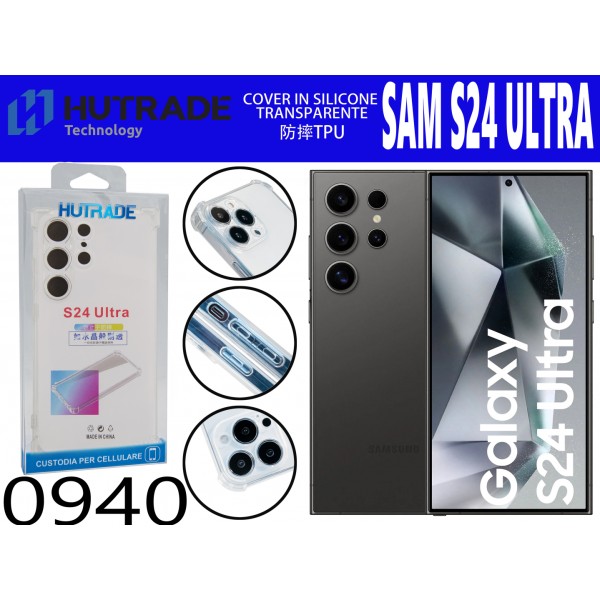 COVER TRASPARENTE ANTIURTO  S24ULTRA HUTRADE