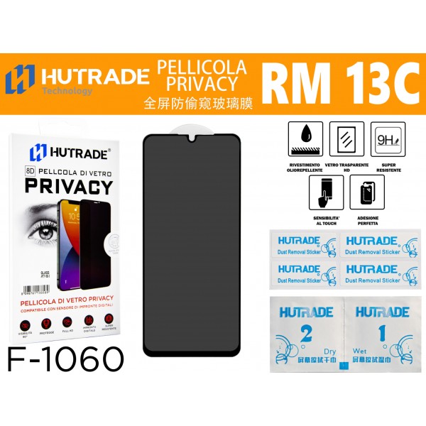 PELLICOLA DI VETRO PRIVACY REDMI13C HUTRADE
