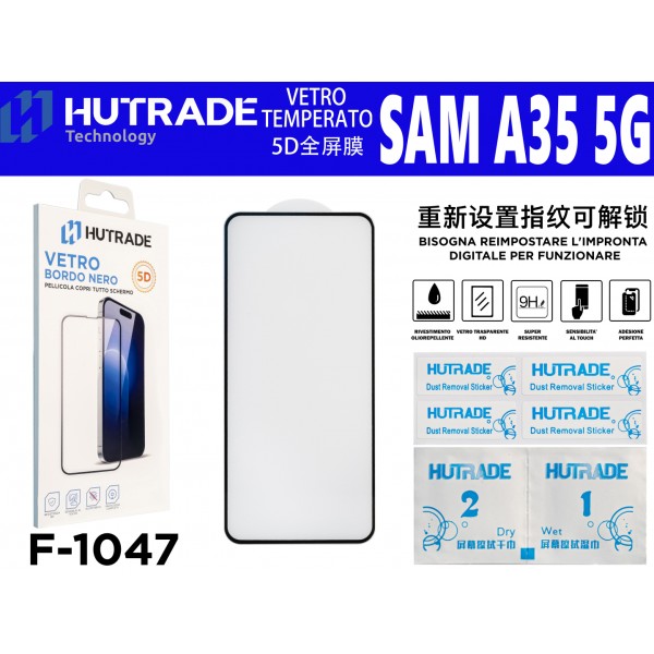 F-1047 PELLICOLA DI VETRO 5D SAM A35 HUTRADE