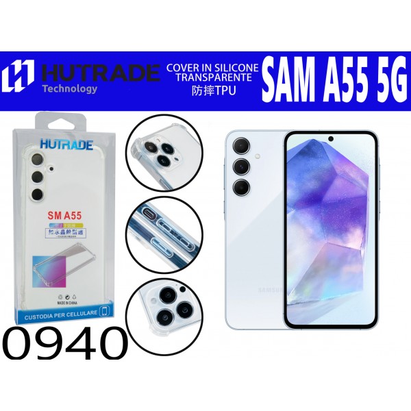 COVER TRASPARENTE BORDO ANTIURTO A55 5G