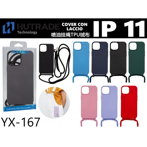 COVER COLORATA IN TPU CON CORDA IP11