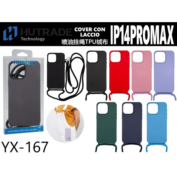 COVER COLORATA IN TPU CON CORDA IP14PROMAX