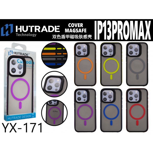 COVER OPACA CON MAGSAFE COLORATA IP13PROMAX