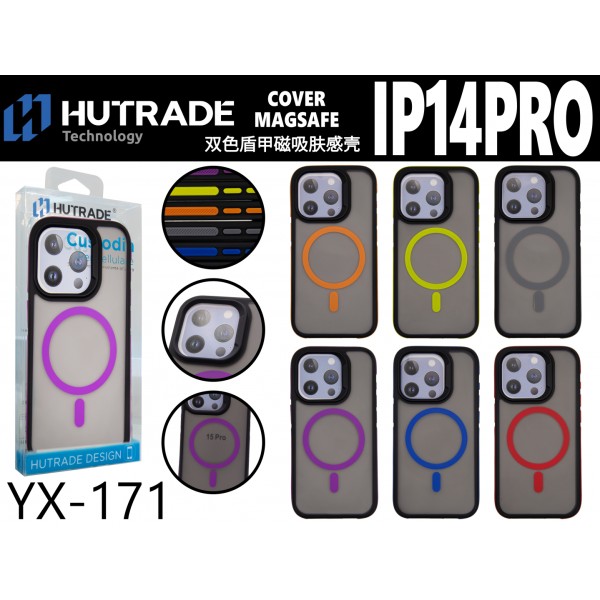 COVER OPACA CON MAGSAFE COLORATA IP14PRO