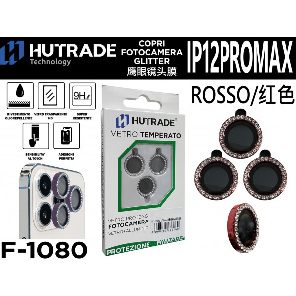 PELLICOLA DI VETRO PER FOTOCAMERA IP12 PRO MAX HUTRADE