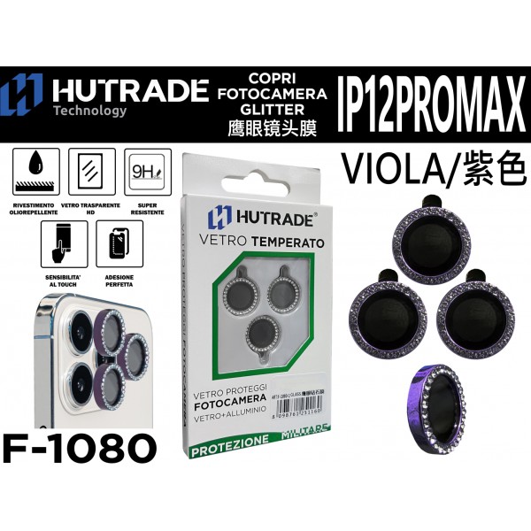 PELLICOLA DI VETRO PER FOTOCAMERA IP12 PRO MAX HUTRADE