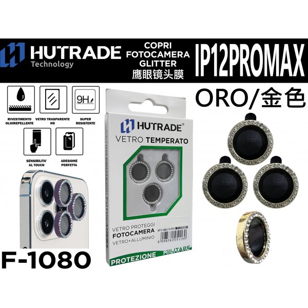 PELLICOLA DI VETRO PER FOTOCAMERA IP12 PRO MAX HUTRADE