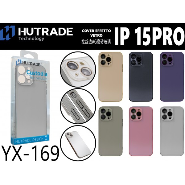 COVER COLORATA OPACAVETRO IP15 PRO HUTRADE