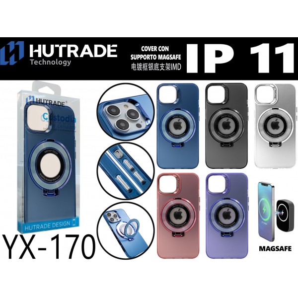 COVER COLORATA A MAGSAFE CON STAND IP11 HUTRADE