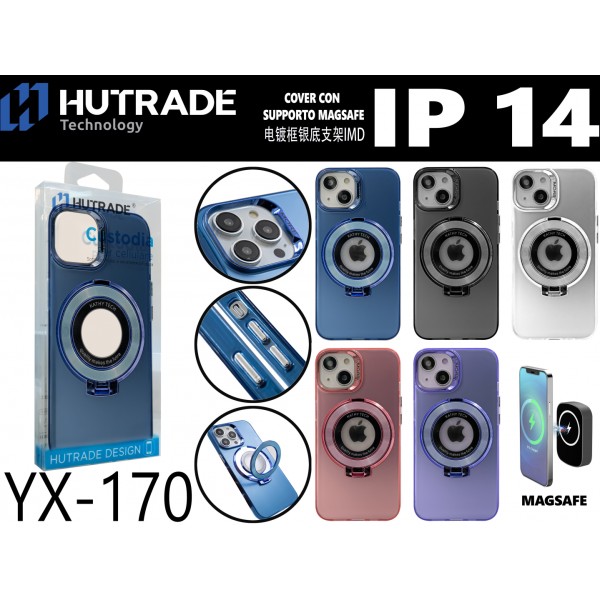 COVER COLORATA A MAGSAFE CON STAND IP14  HUTRADE
