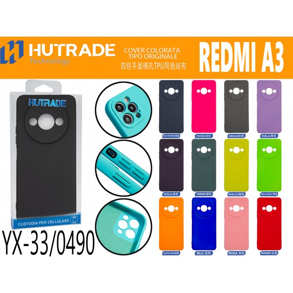 COVER COLORATA TIPO ORIGINALE REDMI A3