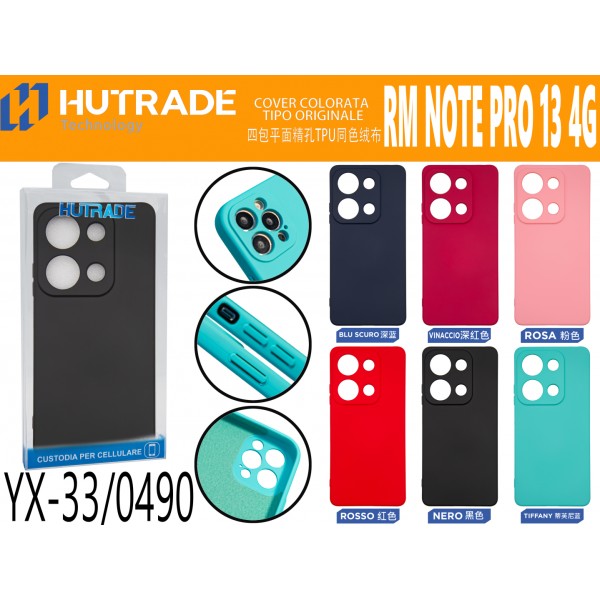 COVER COLORATA TIPO ORIGINALE REDMI NOTE 13 PRO 4G