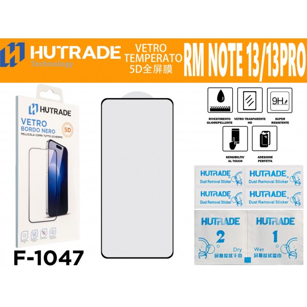 PELLICOLA DI VETRO REDMI NOTE 13/NOTE 13 PRO 5D HUTRADE