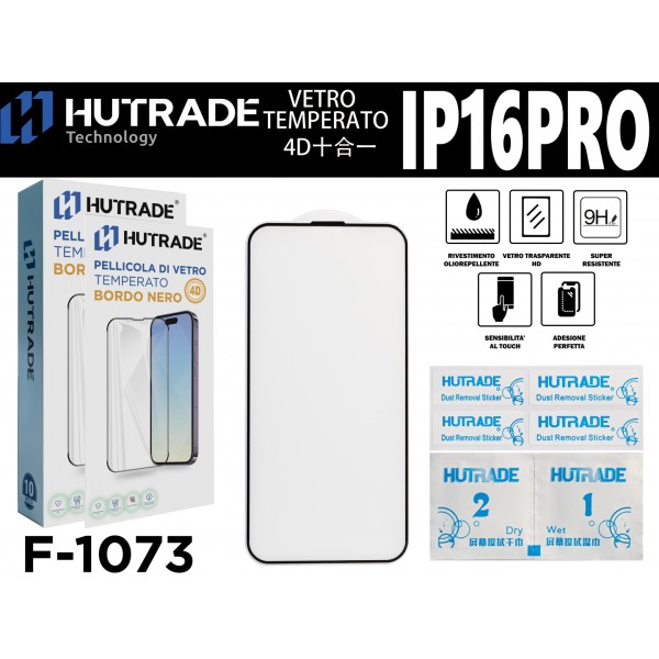 PELLICOLA DI VETRO 4D 10 IN 1  IP16 PRO HUTRADE