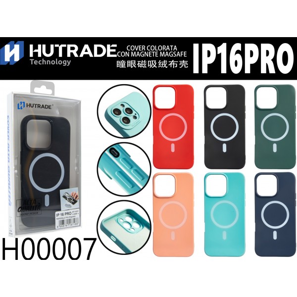COVER COLORATA MAGSAFE IP16 PRO  HUTRADE