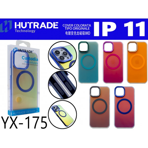 COVER COLORATA LUCIDA MAGSAFE IP11 HUTRADE