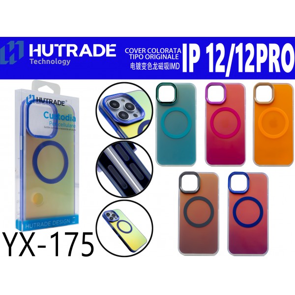 COVER COLORATA LUCIDA MAGSAFE IP12/12 PRO  HUTRADE