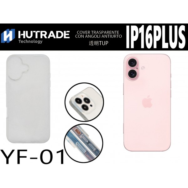 COVER TRASPARENTE IP16 PLUS HUTRADE