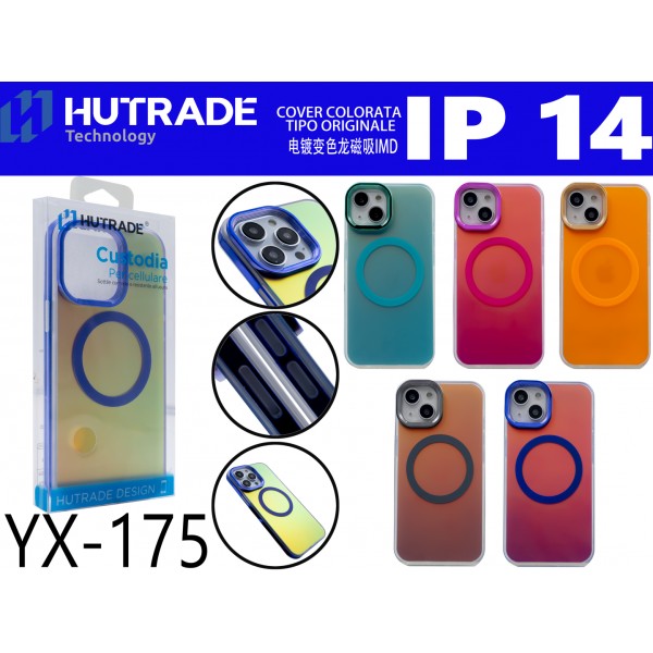 COVER COLORATA LUCIDA MAGSAFE IP14 HUTRADE