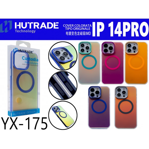 COVER COLORATA LUCIDA MAGSAFE IP14 PRO  HUTRADE