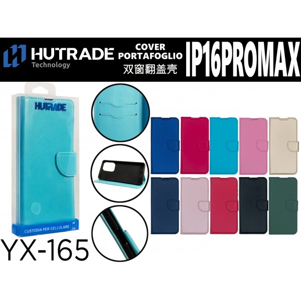 COVER A LIBRO PORTADOCUMENTI CON LACCIO IP16 PRO MAX