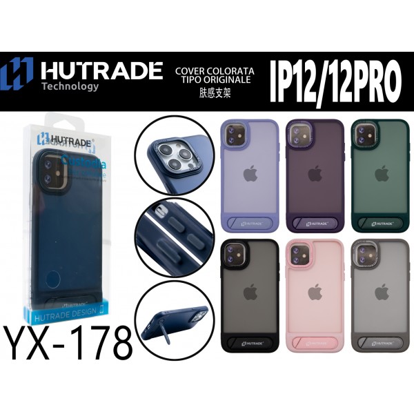 COVER COLORATA OPACA CON STAND IP12/12 PRO HUTRADE