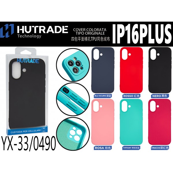 COVER COLORATA TIPO ORIGINALE IP16 PLUS