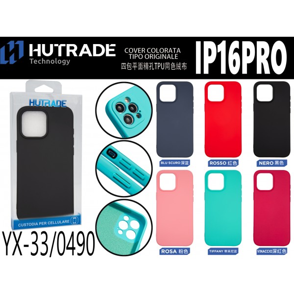 COVER COLORATA TIPO ORIGINALE IP16 PRO