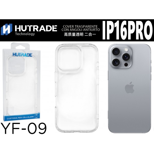 COVER TRASPARENTE IP16 PRO HUTRADE
