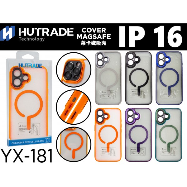 COVER BORDO COLORATA A MAGSAFE IP16 HUTRADE