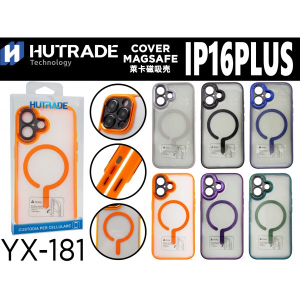 COVER BORDO COLORATA A MAGSAFE IP16 PLUS HUTRADE