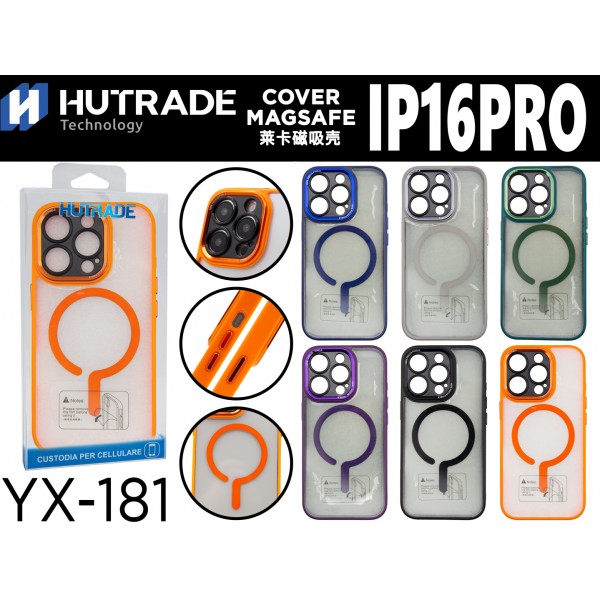 COVER BORDO COLORATA A MAGSAFE IP16 PRO HUTRADE