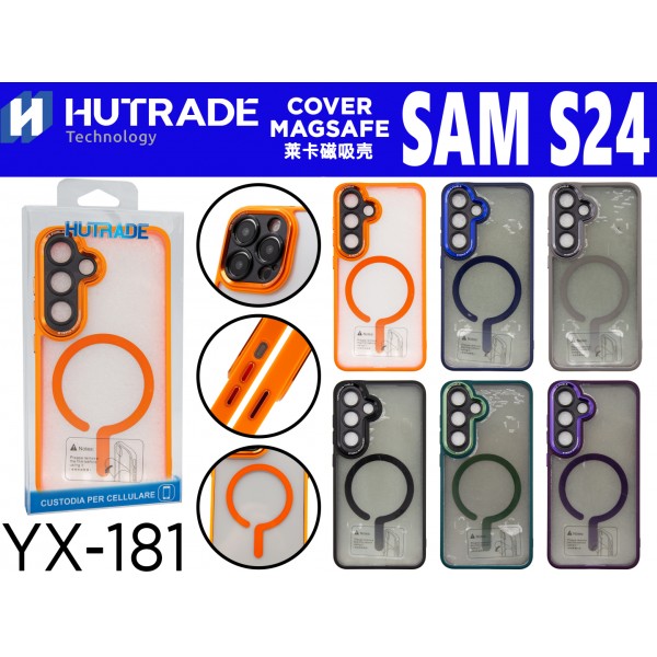 COVER BORDO COLORATA A MAGSAFE S24  HUTRADE