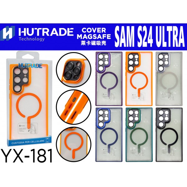 COVER BORDO COLORATA A MAGSAFE S24 ULTRA HUTRADE
